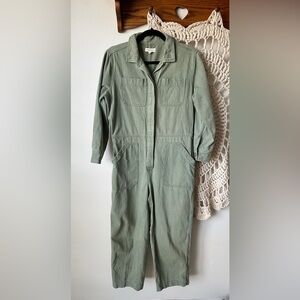Tradlands Guide Utility Coverall Jumpsuit Boiler Suit in Avocado Green Large